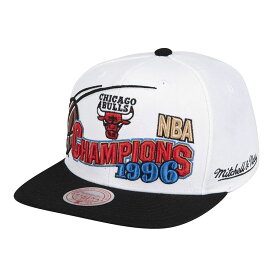 NBA シカゴ・ブルズ キャップ HWC 1996 チャンピオン スナップバック ミッチェル＆ネス/Mitchell & Ness ブラック/ホワイト