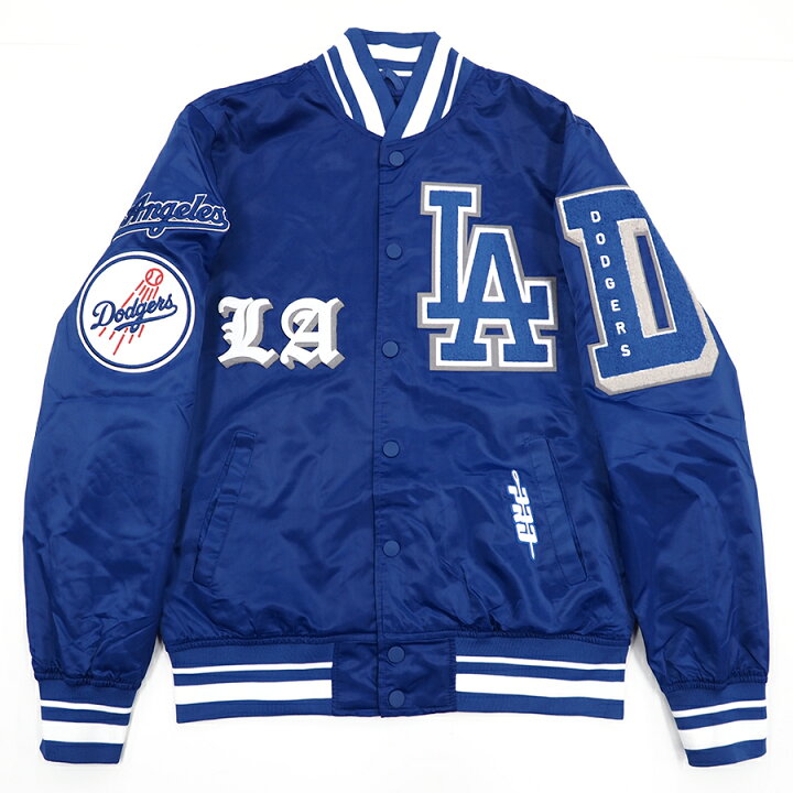 楽天市場】MLB ドジャース ジャケット Old English サテン Jacket Pro 