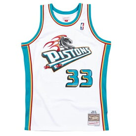 NBA グラント・ヒル ピストンズ ユニフォーム スウィングマン Jersey ミッチェル＆ネス/Mitchell & Ness ホワイト(1998-99)