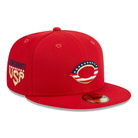 MLB シンシナティ・レッズ キャップ 2023 独立記念日 4th of July 59FIFTY Fitted ニューエラ/New Era レッド