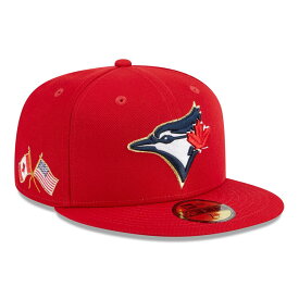 MLB ブルージェイズ キャップ 2023 独立記念日 4th of July 59FIFTY Fitted ニューエラ/New Era レッド