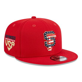 MLB サンフランシスコ・ジャイアンツ キャップ 2023 独立記念日 4th of July 9FIFTY スナップバック ニューエラ/New Era レッド