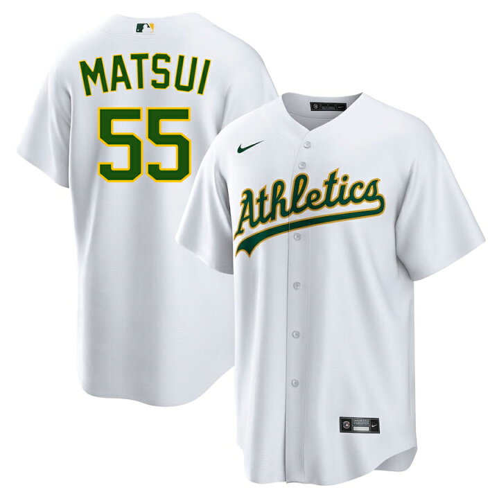 楽天市場】MLB 松井 秀喜 アスレチックス ユニフォーム Player Replica 