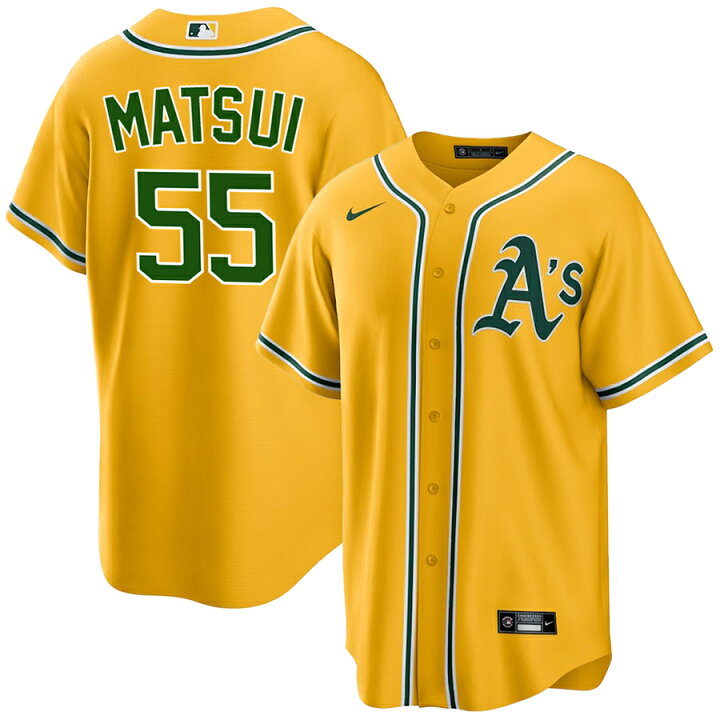 楽天市場】MLB 松井 秀喜 アスレチックス ユニフォーム Player Replica 