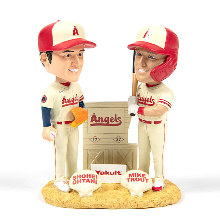 楽天市場】MLB 大谷翔平 ＆マイク・トラウト エンゼルス ボブルヘッド 