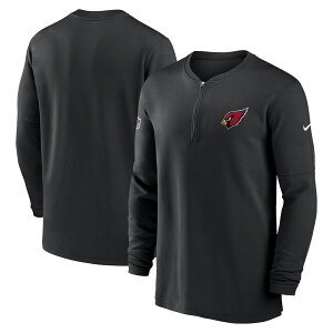 NFL �J�[�f�B�i���X �W���P�b�g 2023 �T�C�h���C�� Performance Long Sleeve Quarter-Zip Top �i�C�L/Nike �u���b�N