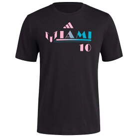 Soccer リオネル・メッシ インテル・マイアミ Tシャツ Messi x Miami T-Shirt アディダス/Adidas ブラック