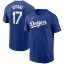MLB 大谷翔平 ドジャース Tシャツ 2024 ネーム&ナンバー T-Shirt ナイキ/Nike ロイヤル
