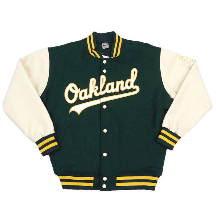 楽天市場】MLB アスレチックス ジャケット PU Melton アウター 