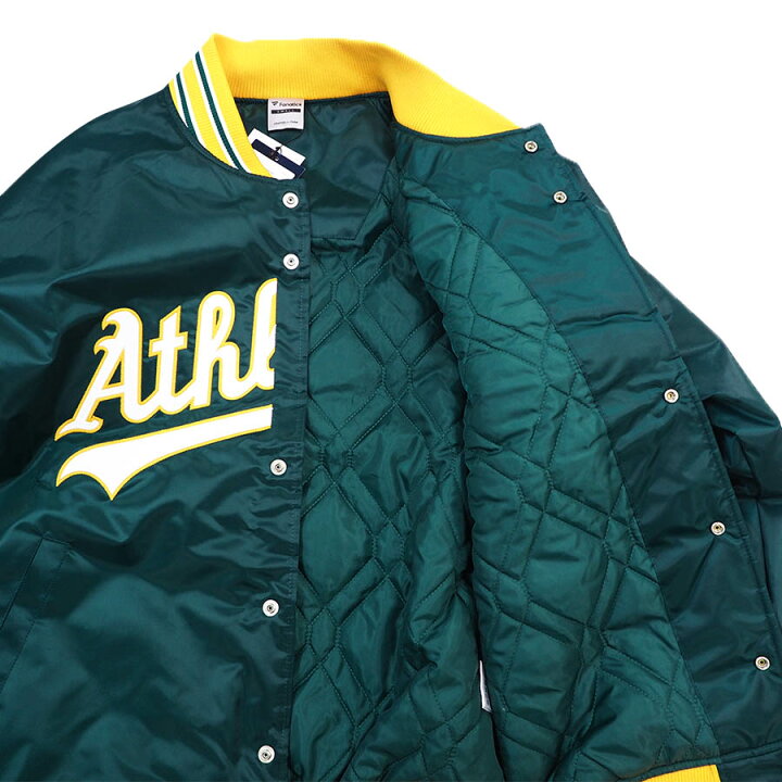 楽天市場】MLB アスレチックス ジャケット サテンジャケット アウター 