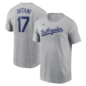 MLB 大谷翔平 ドジャース Tシャツ 2024 ネーム&ナンバー T-Shirt ナイキ/Nike ヘザーグレー