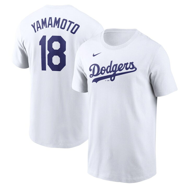 楽天市場】MLB 山本由伸 ドジャース Tシャツ ネーム＆ナンバー T-Shirt 