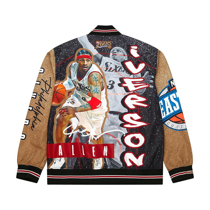 楽天市場】NBA アレン・アイバーソン 76ers ジャケット Player Burst 