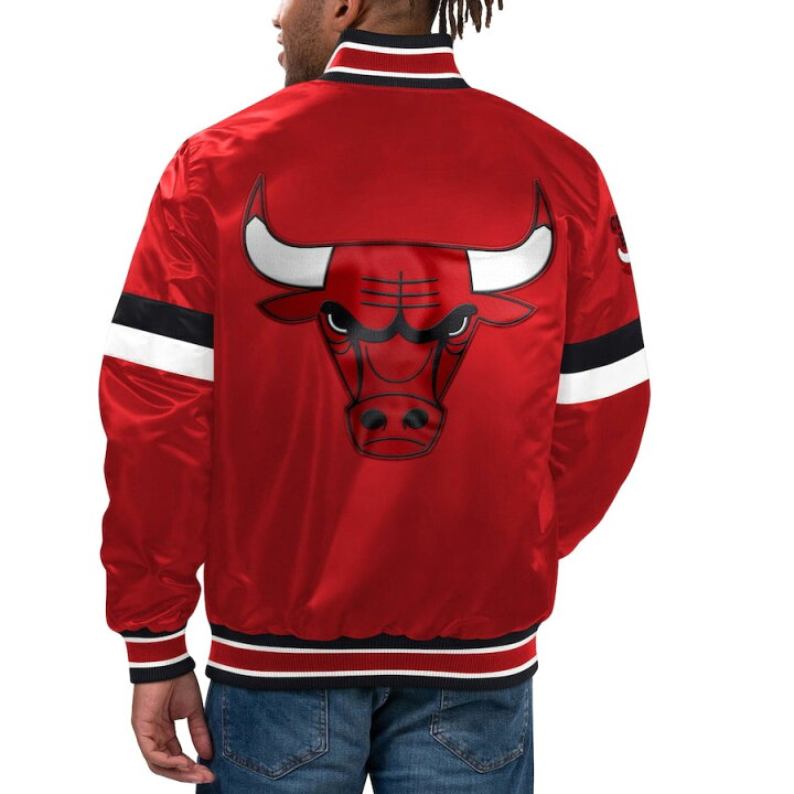 CHICAGO BULLS スタジャン レッド XL相当 シカゴブルズ バスケの通販は 