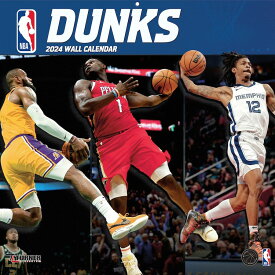 NBA カレンダー 2024 DUNKs 16-Month Wall Calendar Turner