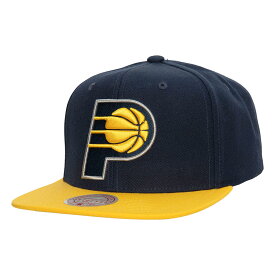 NBA ペイサーズ キャップ Team 2トーン 2.0 スナップバック ミッチェル＆ネス/Mitchell & Ness Navy/Yellow