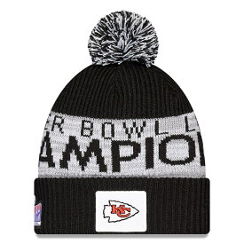 NFL チーフス ニットキャップ 第58回 スーパーボウル 優勝記念 パレード Cuffed Pom Knit Hat ニューエラ/New Era グラファイト