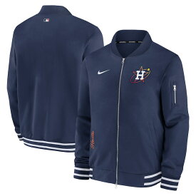 MLB アストロズ ジャケット 2024 選手着用モデル オーセンティック Game Time Bomber Full-Zip Jacket ナイキ/Nike ネイビー