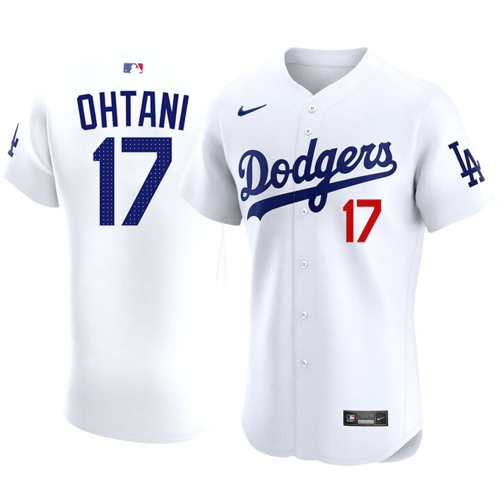 楽天市場】MLB 大谷翔平 ドジャース ユニフォーム エリート 