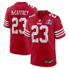 NFL クリスチャン・マキャフリー 49ers ユニフォーム 第58回スーパーボウル進出記念 Game Jersey ナイキ/Nike スカーレット
