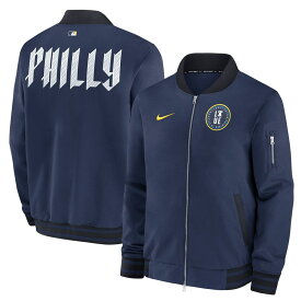 MLB フィリーズ ジャケット 2024 シティーコネクト オーセンティック 選手着用 Game Time Full-Zip ボンバー ナイキ/Nike ネイビー