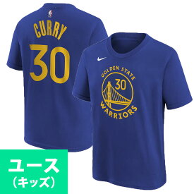 NBA ステファン・カリー ウォリアーズ Tシャツ ユースサイズ ネーム＆ナンバー アイコンエディション ナイキ/Nike ラッシュブルー
