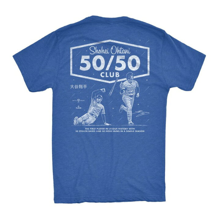 楽天市場】MLB 大谷翔平 ドジャース Tシャツ 【海外限定版】50/50達成 