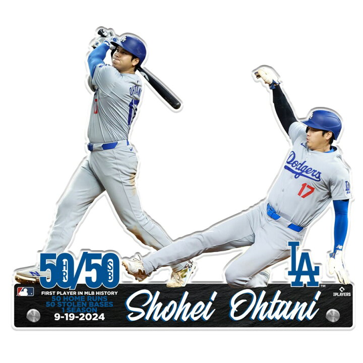 楽天市場】MLB 大谷翔平 ドジャース アクリルプレート 50/50達成記念 