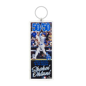 MLB ��J�ĕ� �h�W���[�X �L�[�z���_�[ 50/50�B���L�O Acrylic Player Keychain (HR Photo From Side Seat) UPI Marketing