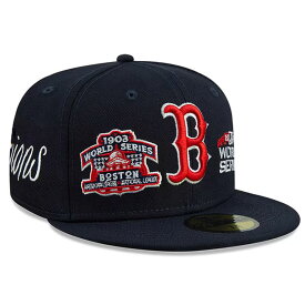 MLB レッドソックス キャップ 【海外買付】Historic Champions 59FIFTY Fitted Cap ニューエラ/New Era ネイビー