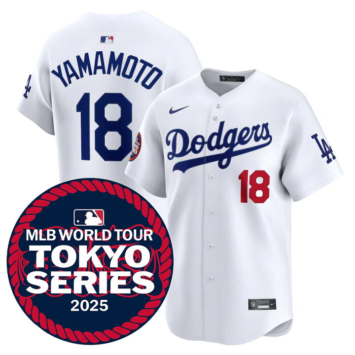 楽天市場】MLB 山本由伸 ドジャース ユニフォーム 東京シリーズ2025 