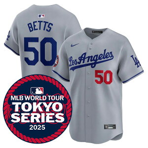 MLB ���[�L�[�E�x�b�c �h�W���[�X ���j�t�H�[�� �����V���[�Y2025 ���~�e�b�h�W���[�W �i�C�L/Nike ���[�h (Gray Los Angeles)