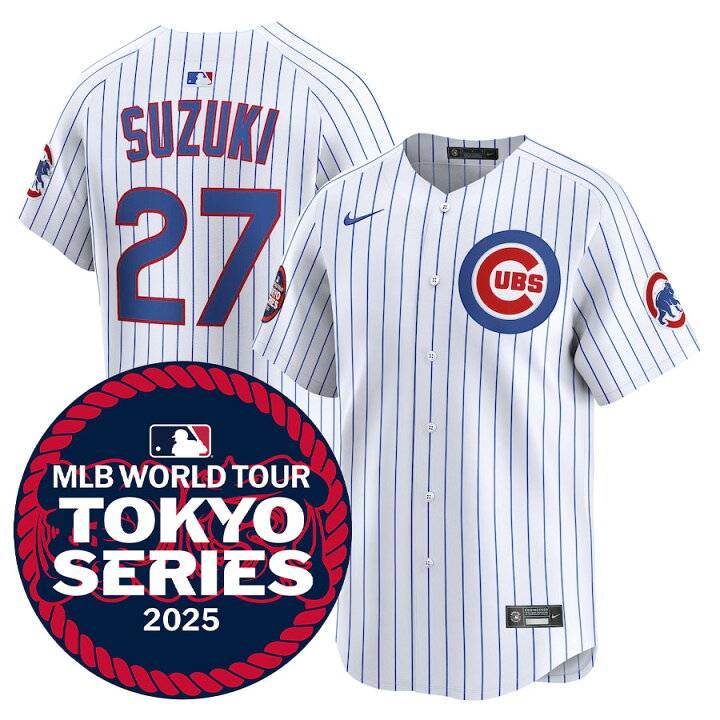 楽天市場】MLB 鈴木誠也 カブス ユニフォーム 東京シリーズ2025 