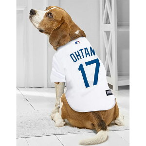 MLB 大谷翔平 ドジャース ペット用 ユニフォーム ネーム&ナンバー 犬用 ジャージ Pets First ホワイト