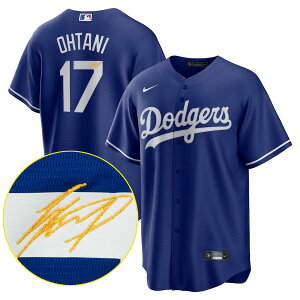 MLB 大谷翔平 ドジャース ユニフォーム 【現地買付セレクション特注】リミテッドジャージ サイン刺繍 ナイキ/Nike ロイヤル
