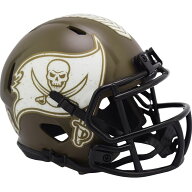 NFL バッカニアーズ グッズ 【現地買付】2022 サルートサービス ミニヘルメット Riddle オリーブ
