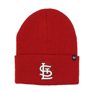 MLB カージナルス ニットキャップ Haymaker Cuff Knit 47Brand レッド