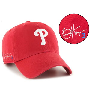 MLB �u���C�X�E�n�[�p�[ �t�B���[�Y �L���b�v �y���n���t�J�X�^���z�T�C���h�J Clean Up Signature Embroidered Hat 47Brand ���b�h