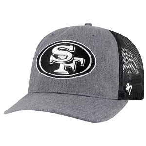 NFL 49ers �L���b�v ���n���t�i Carbon Trucker Adjustable Hat 47Brand �`���R�[��