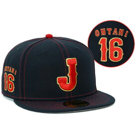 WBC 大谷翔平 #16 侍ジャパン 日本代表 キャップ 国内モデル 2026 ワールドベースボールクラシック 59FIFTY Fitted Cap ニューエラ/New Era ネイビー