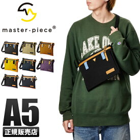 【4H限定★最大48倍｜6/4 20時から】特典付き｜マスターピース バッグ ショルダーバッグ サコッシュ メンズ ブランド 軽量 横型 薄型 薄マチ 斜めがけ 小さめ ミニ コンパクト スリム A5 リンク master-piece link 02343-v2