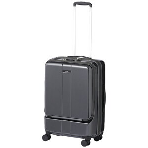 【最大29倍】【限定ブラック】エース フォールズ スーツケース Mサイズ 46L 57L 24インチ キャリーケース フロントオープン ストッパー付き 拡張 軽量 ACE 06906 acecp GOGO割