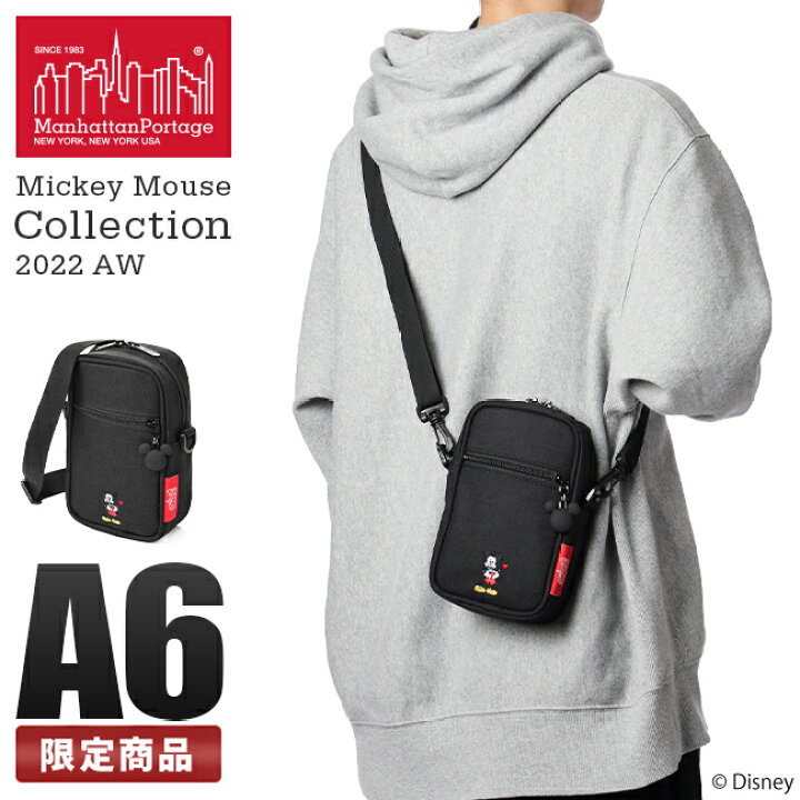 マンハッタンポーテージ ショルダーバッグ ディズニー ミッキー コラボ 