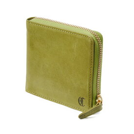 【最大41倍｜11/15限定】特典付き CLEDRAN クレドラン 財布 二つ折り財布 レディース ブランド レザー 本革 L字ファスナー 薄い財布 薄型 日本製 CL3272 cpn20o【在庫限り】