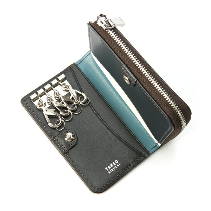 TAKEO KIKUCHI（タケオキクチ） キーケース メンズ スマートキーケース ラウンドファスナー ファン 小物 牛革 TAKEO KIKUCHI  TK 713612 : バッグのロワール - 通販 - Yahoo!ショッピング タケオキクチ キーケース [タケオキクチ] ファン小物 スマートキーケース 713612