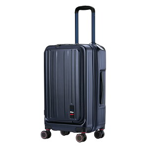 【最大50倍|10/25限定】特典付き|フィラ コア スーツケース Mサイズ 47L 52L 拡張機能 軽量 中型 フロントオープン ストッパー付き FILA CORE 260-1602 キャリーケース