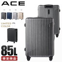 【超ポイントバック祭｜最大36倍】エース スーツケース Lサイズ 85L ストッパー付き 大容量 大型 軽量 クレスタ2 ACE 06938 キャリーケース キャリーバッグ tppr