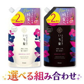 いち髪 なめらかスムースケア シャンプー コンディショナー セット 詰替用 2回分 660g ヘアケア ダメージ補修 大容量 クラシエ 【送料無料】