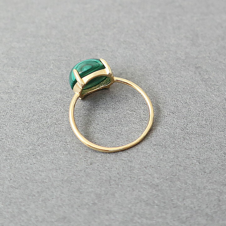 楽天市場】【横向き】 マラカイト オーバルカボション 約10×8mm 指輪 