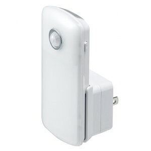 YAZAWA(ヤザワコーポレーション) 無接点充電式人感明暗ナイトライト NCHSMN68WH【送料無料】(センサーライト、照明、ライト、防犯グッズ)